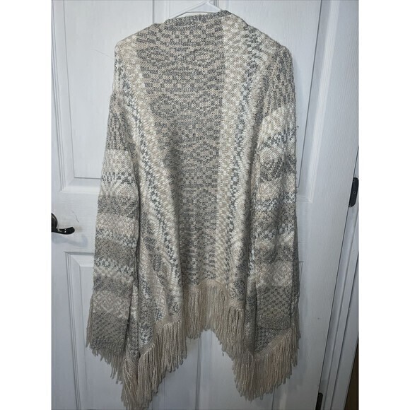 Romeo + Juliet Couture Cardigan Sweater Womens Size M Boho Southwest Knit Fringe - Picture 2 of 6
